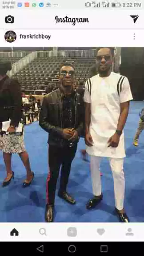 Patoranking And Frank Edwards Pictured Together After Church Service